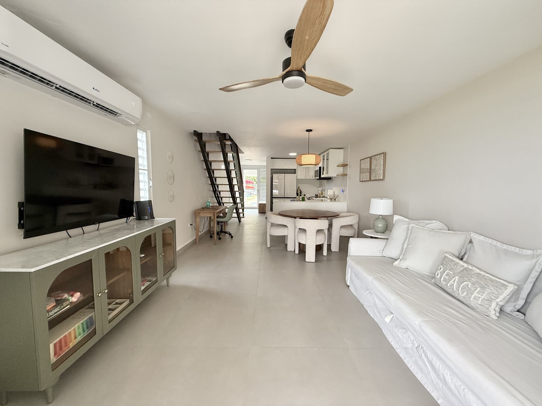 Bright guest-ready living space